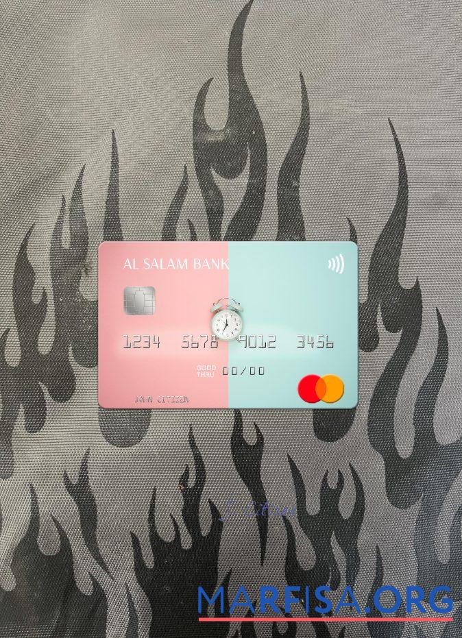 Downloadable Algeria Al Salam Bank mastercard photolook front sample